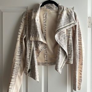 Georgie Faux Vegan Python Snake Moto Jacket